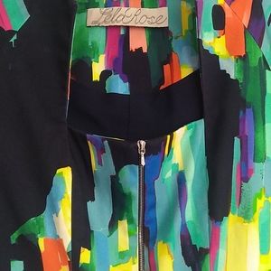 Lele Rose multicolor abstract sheath dress